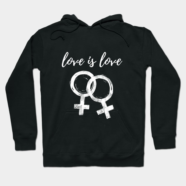 Love is Love Queer Femme Hoodie by IllustratedActivist